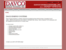 Tablet Screenshot of davcoenergy.com